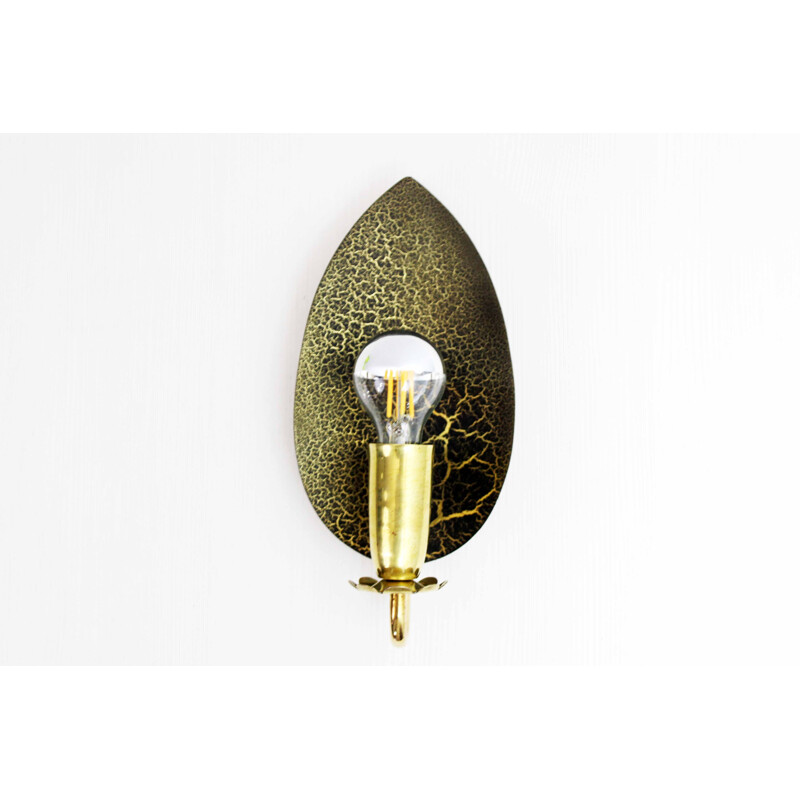 Vintage brass wall lamp, 1970