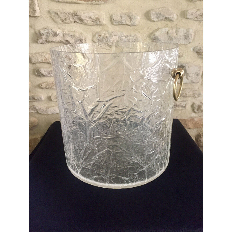 Vintage plexiglass desk basket by Lancel, 1970