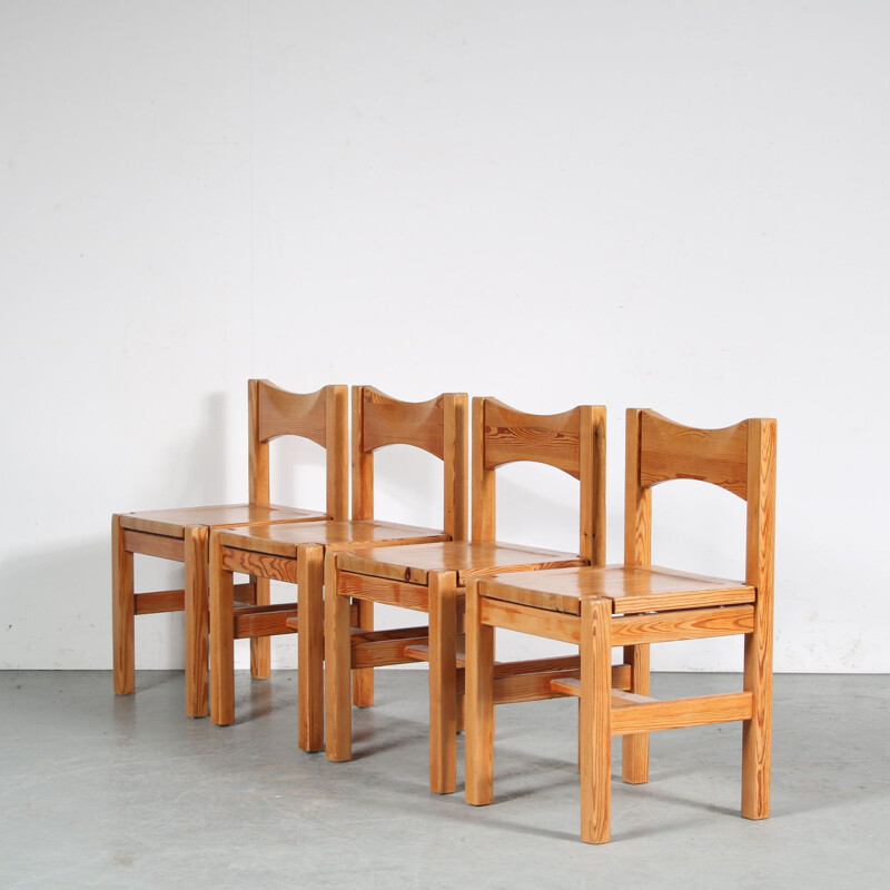 Vintage "Hongisto" dining set by Ilmari Tapiovaara for Laukaan Puu, Finland 1960s