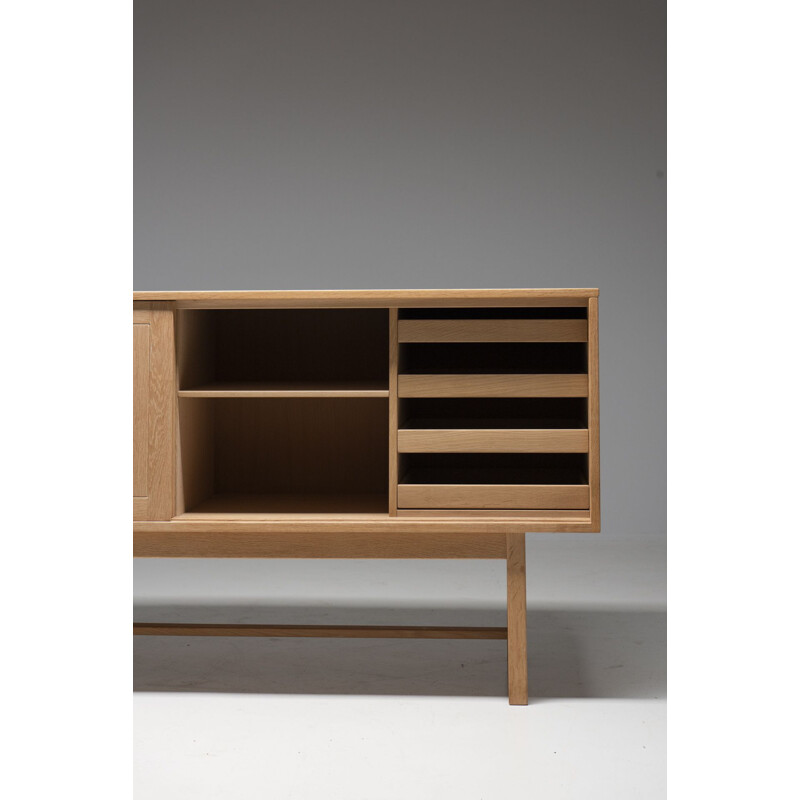 Vintage oakwood highboard by Kurt Østervig for Kp Mobler, Denmark