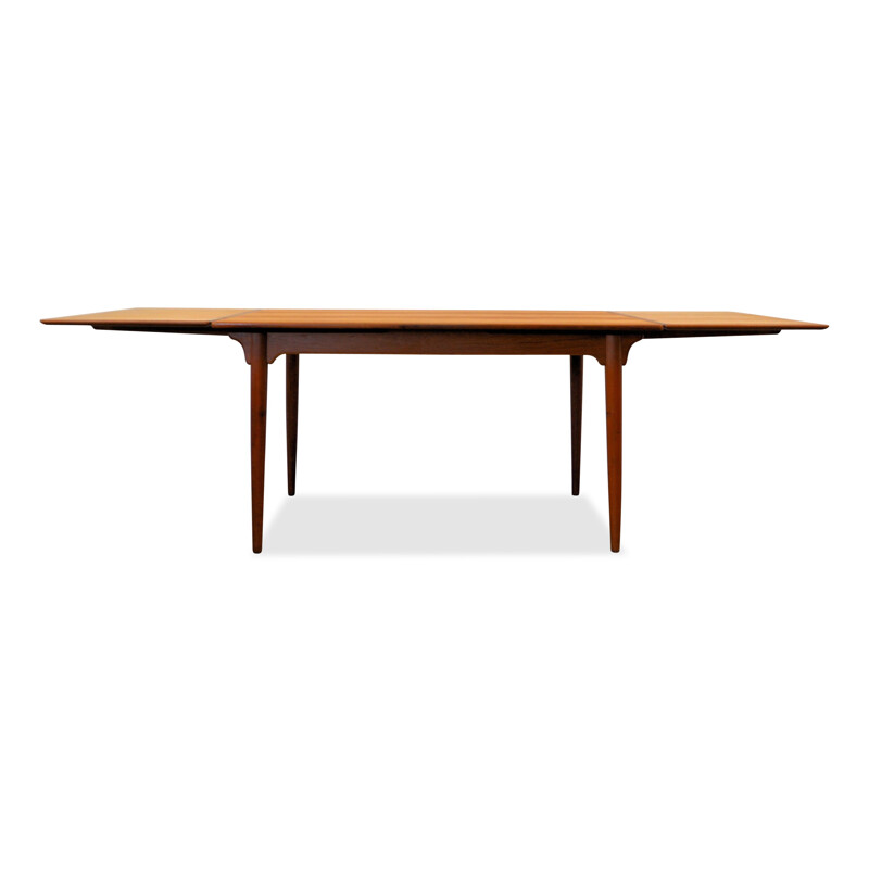 Omann Jun Møbelfabrik extentable dining table in teak, Gunni OMANN - 1960s