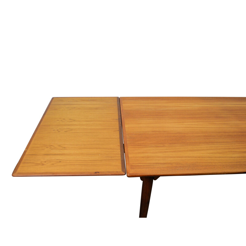 Omann Jun Møbelfabrik extentable dining table in teak, Gunni OMANN - 1960s