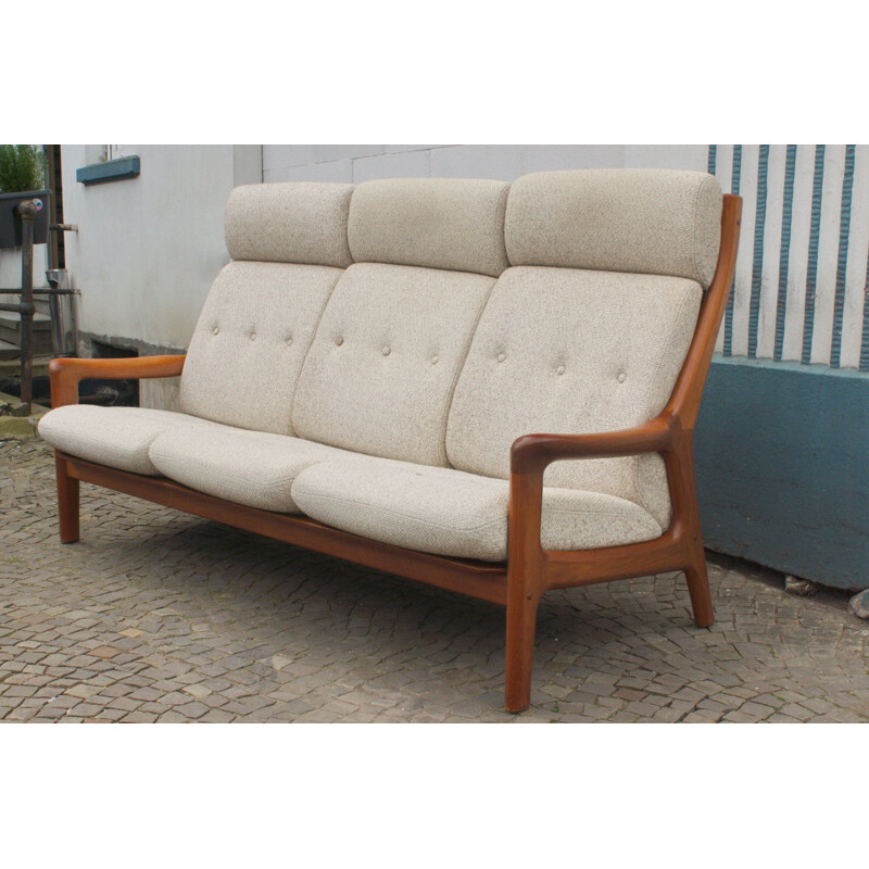 Mid century teak sofa 3-seater by Gustav Thams for Vejen Polstermøbel, Denmark 1960s