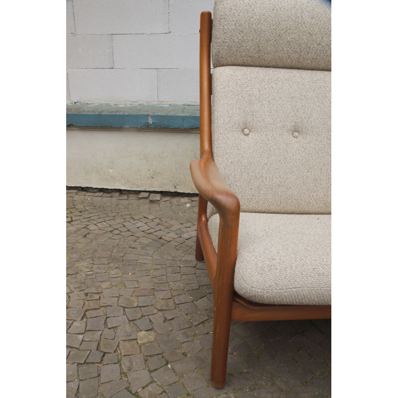 Mid century teak sofa 3-seater by Gustav Thams for Vejen Polstermøbel, Denmark 1960s