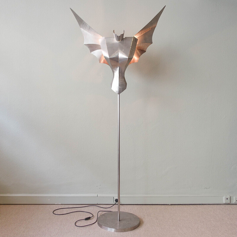 Vintage sculpturale Engel vloerlamp van Reinhard Stubenrauch, Duitsland 1990