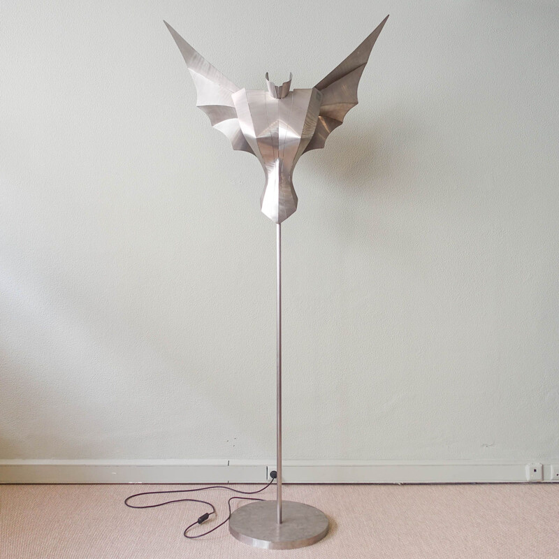 Vintage sculptural floor lamp Angel by Reinhard Stubenrauch, Germany 1990