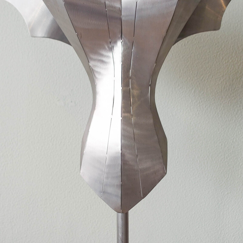 Vintage sculptural floor lamp Angel by Reinhard Stubenrauch, Germany 1990