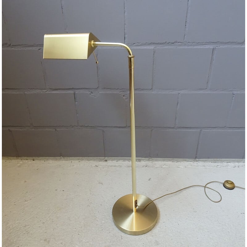 Brass vintage floor lamp by Sölken Leuchten, 1960-1970s