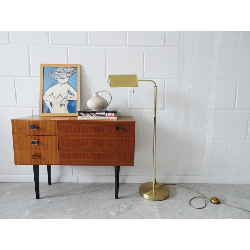 Brass vintage floor lamp by Sölken Leuchten, 1960-1970s