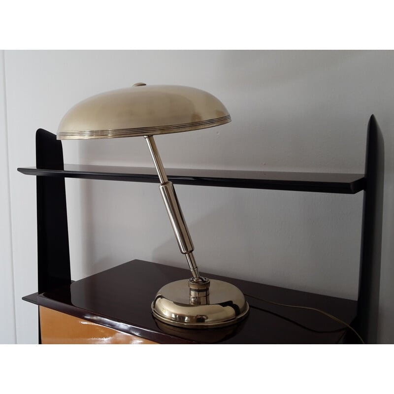 Italian silver-plated desk lamp - 1930s