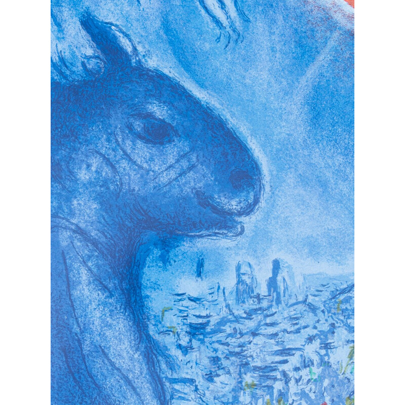 Affiche d'exposition vintage de Marc Chagall
