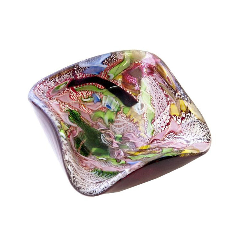 Aureliano Toso Italian ashtray in glass, Dino MARTENS - 1950s