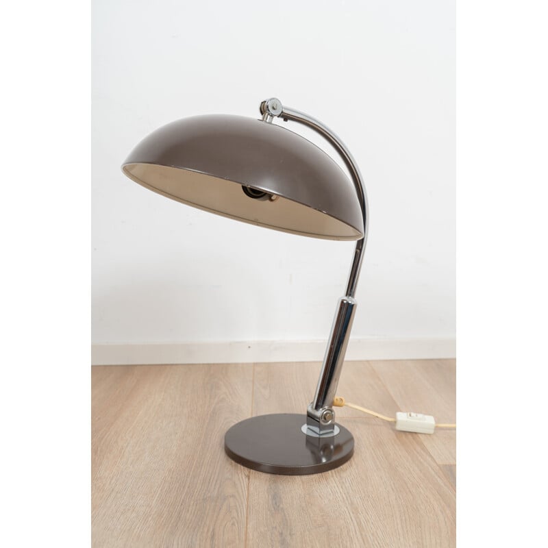 Vintage bureaulamp H. Busquet voor Hala Zeist