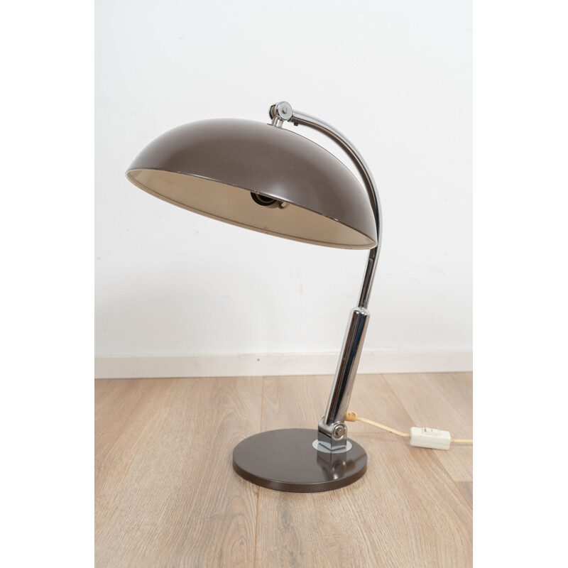 Lámpara de escritorio vintage de H. Busquet para Hala Zeist