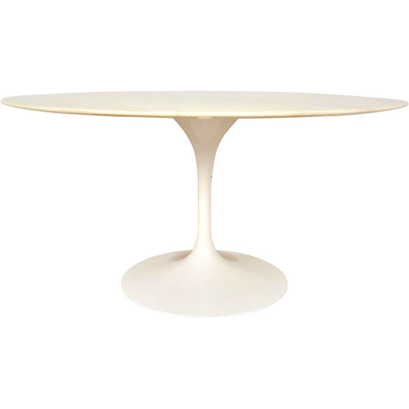 Table vintage en marbre de Carrare par Eero Saarinen pour Knoll, 1960