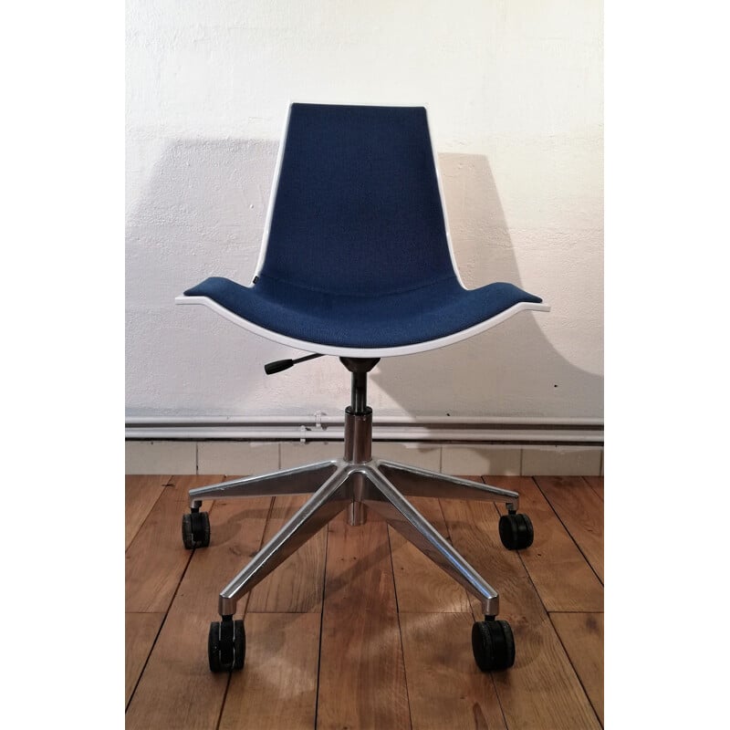 Elena blue vintage office chair