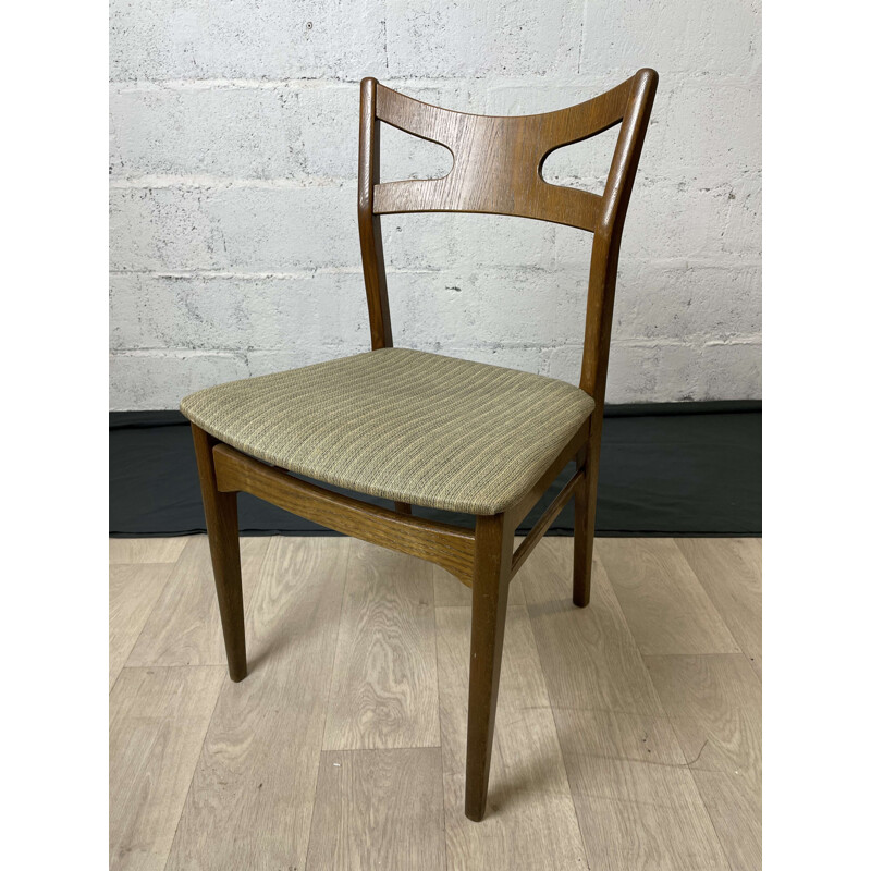 Set of 6 Scandinavian vintage oakwood chairs by Kurt Østervig, 1960