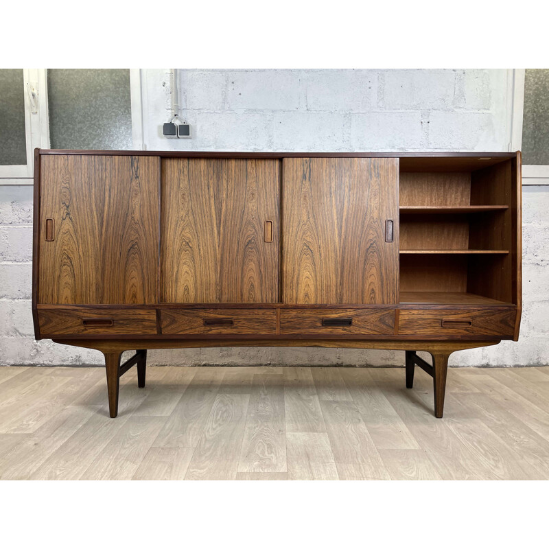 Enfilade scandinave vintage en palissandre par Børge Seindal pour Westergaard Møbelfabrik, 1960