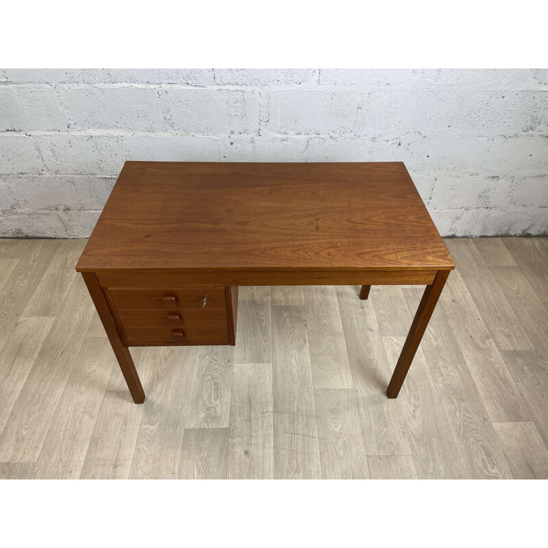 Scandinavian vintage teak desk by Domino Møbler, 1960