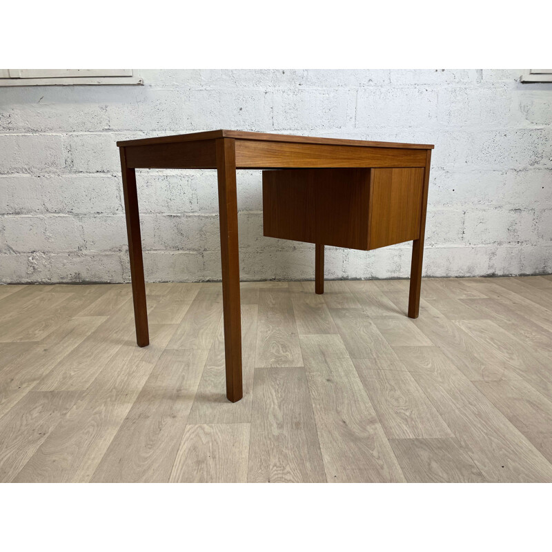 Scandinavian vintage teak desk by Domino Møbler, 1960