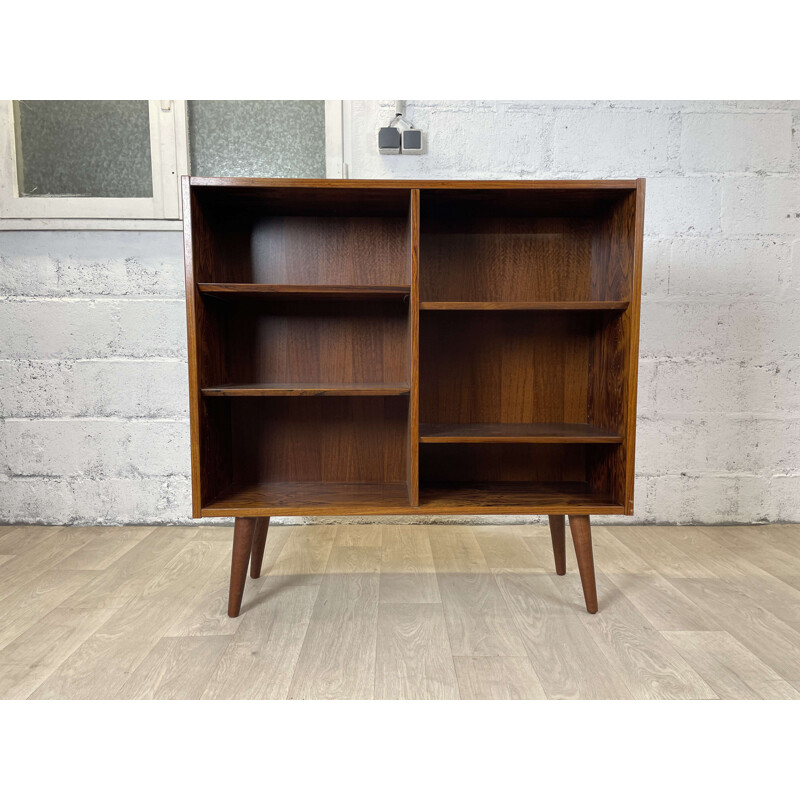 Scandinavian vintage rosewood bookcase by Poul Hundevad, 1960