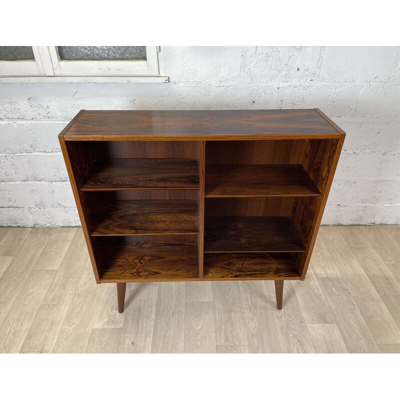 Scandinavian vintage rosewood bookcase by Poul Hundevad, 1960