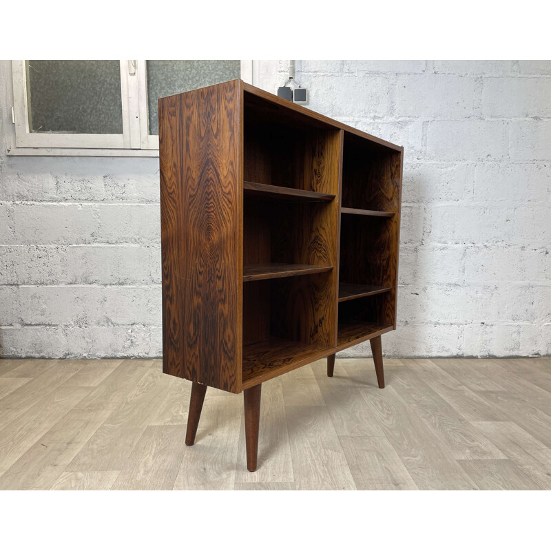 Scandinavian vintage rosewood bookcase by Poul Hundevad, 1960