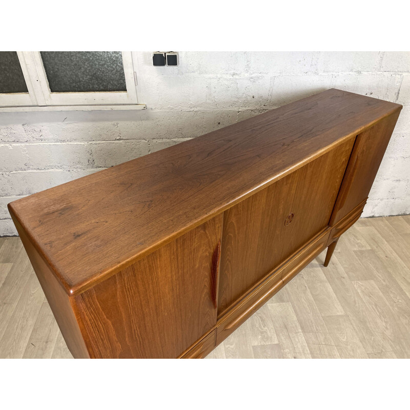 Scandinavian vintage teak sideboard by Johannes Andersen for Uldum Møbelfabrik, 1960