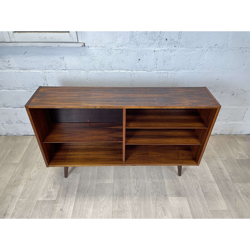 Scandinavian vintage rosewood bookcase by Poul Hundevad, 1960