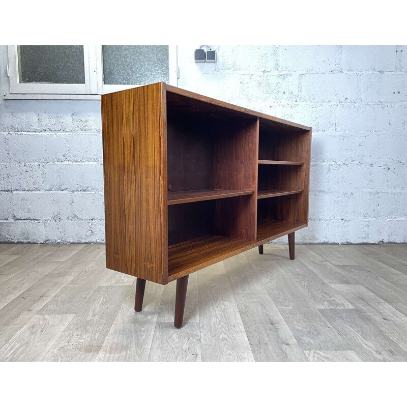 Scandinavian vintage rosewood bookcase by Poul Hundevad, 1960