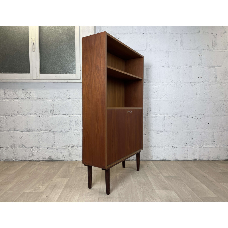 Scandinavian vintage teak bookcase, 1960