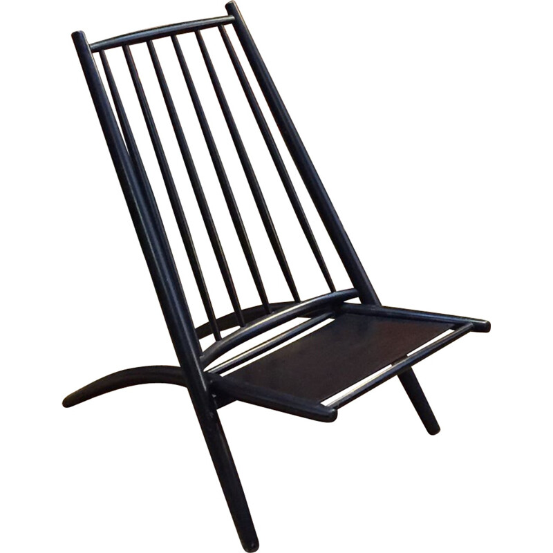 "Congo" easy chair in beech, Alf SVENSSON - 1950s
