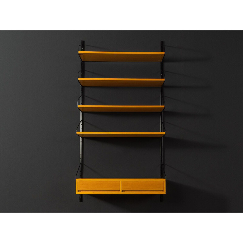 Vintage ashwood wall unit, Germany 1960s