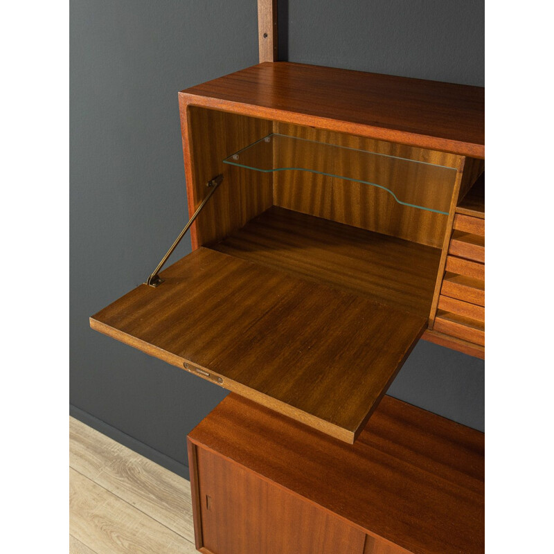 Vintage walnut wall unit by Poul Cadovius for Cado, Denmark 1960s