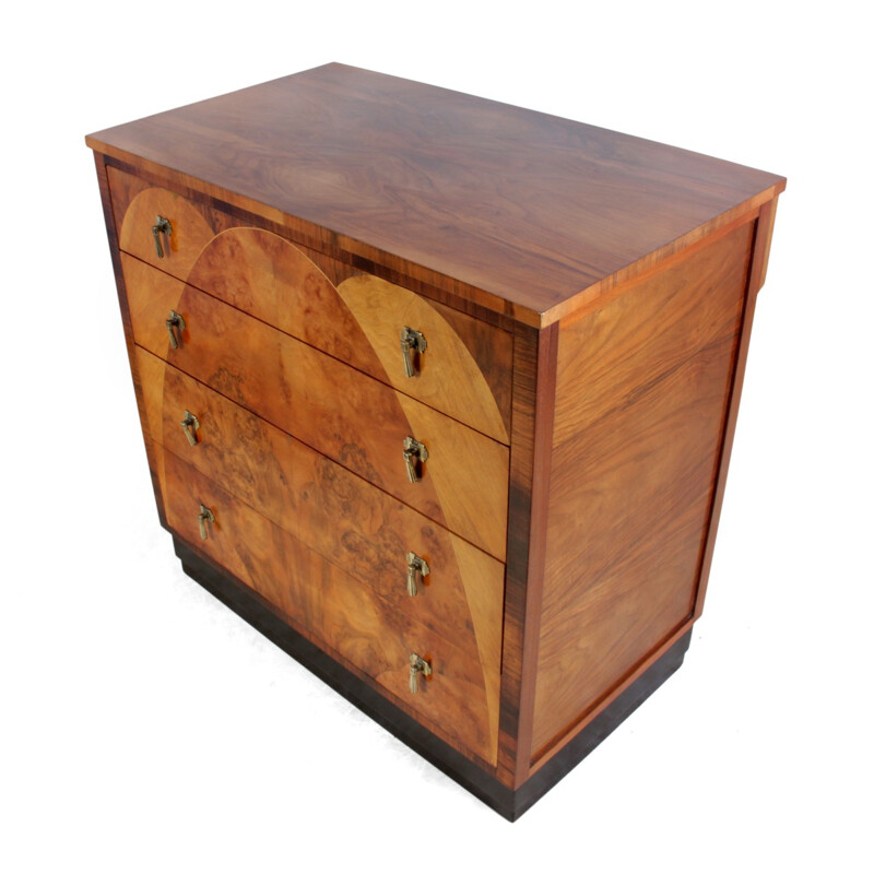 Vintage chest of drawers in walnut - 1930s