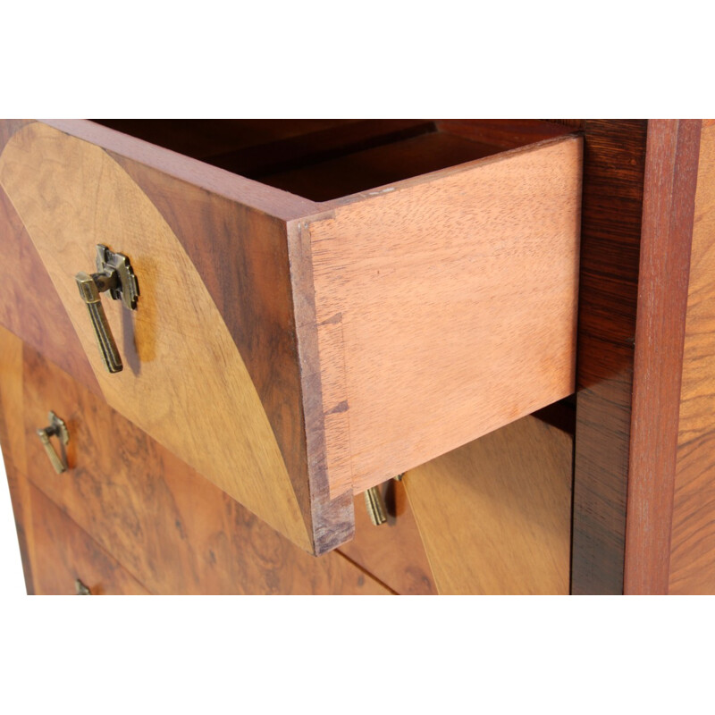 Vintage chest of drawers in walnut - 1930s