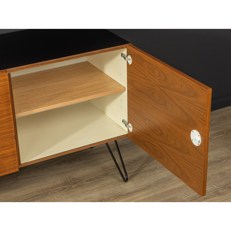 Vintage walnut wall unit with sideboard, Germany 1960s