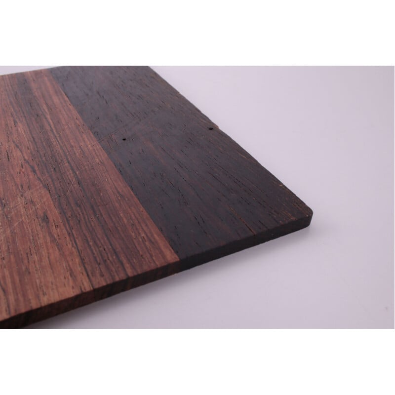 Set of 6 vintage rosewood coasters, Denmark 1960