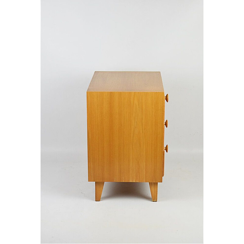 Mesa de cabeceira em madeira leve Vintage, 1970