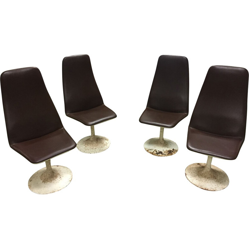 Suite de 4 chaises "Viggen" Johanson design, Borje JOHANSON - 1970