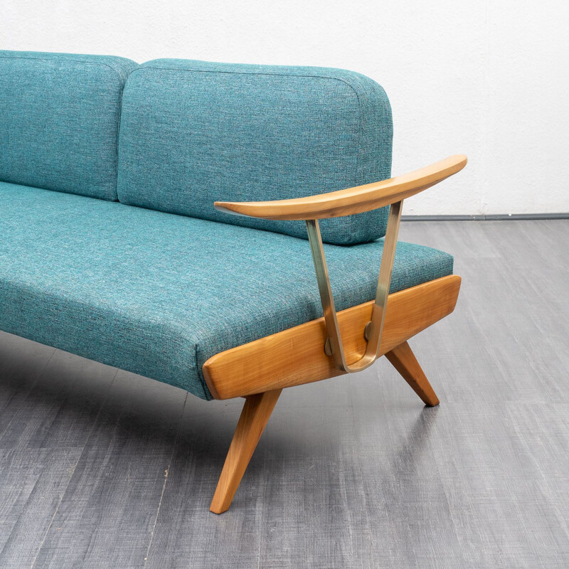 Vintage cherrywood sofabed, 1950s