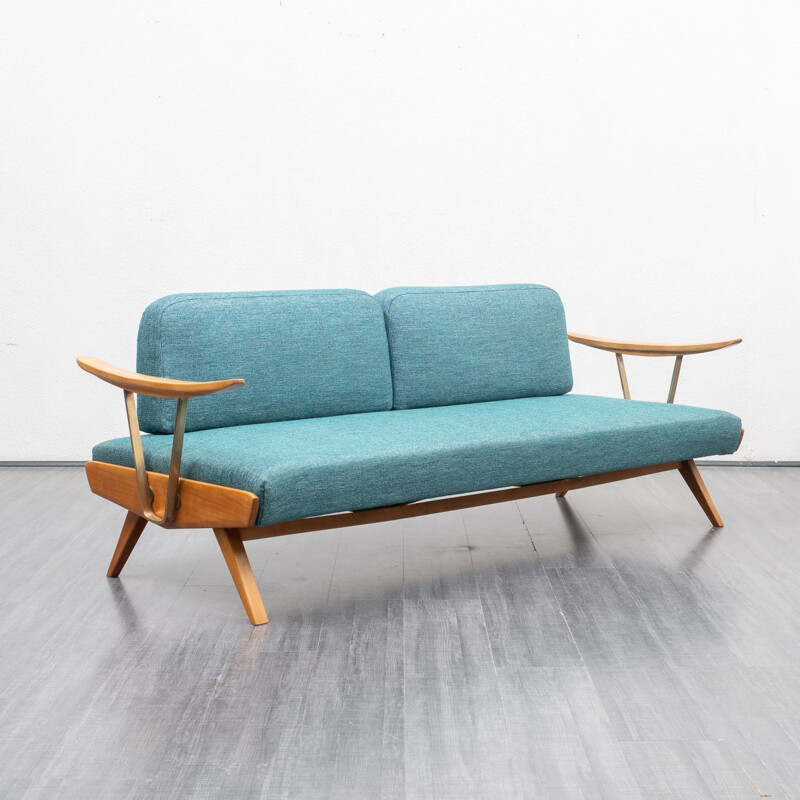 Vintage cherrywood sofabed, 1950s
