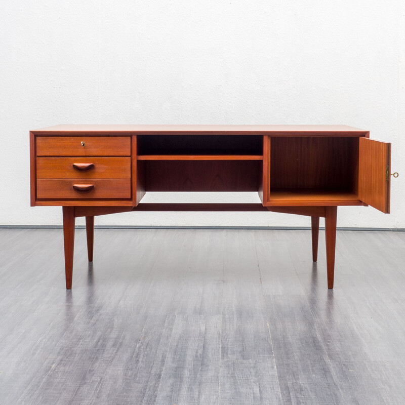 Bureau vintage en teck, 1960