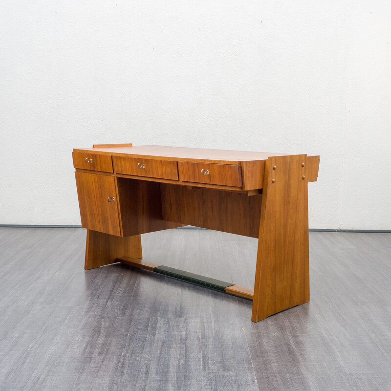 Vintage desk in walnut, 1950s