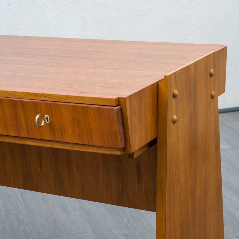 Vintage desk in walnut, 1950s