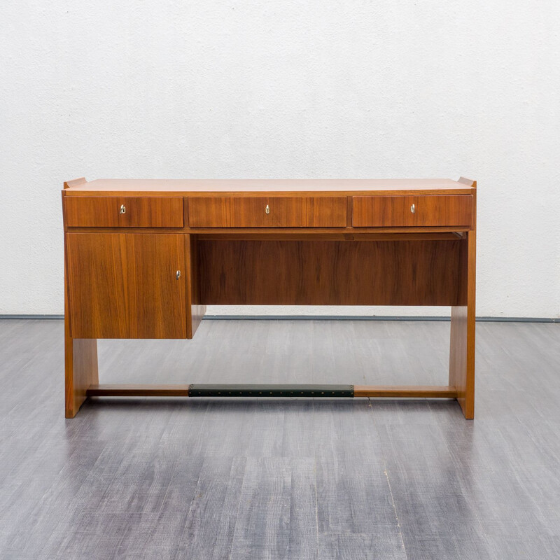 Vintage desk in walnut, 1950s