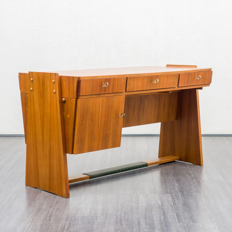 Vintage desk in walnut, 1950s