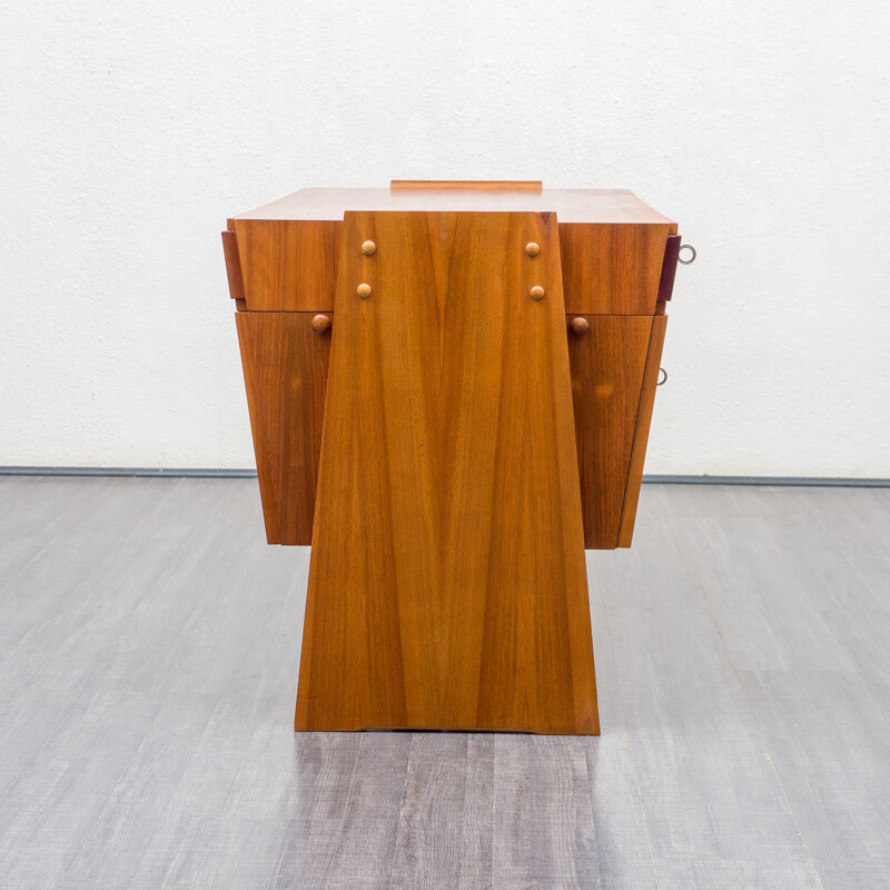 Vintage desk in walnut, 1950s