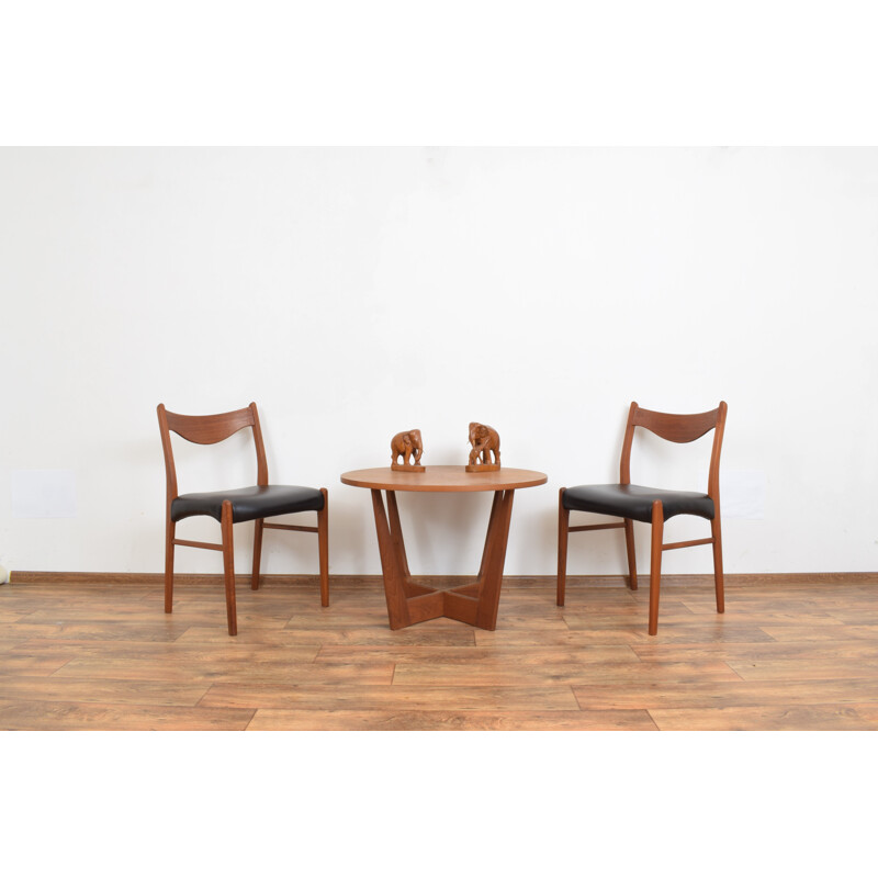 Set of 4 mid-century Danish teak dining chairs by Arne Wahl Iversen for Glyngøre Stolefabrik, 1960s