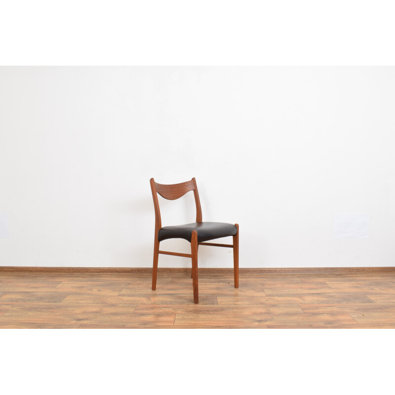 Set of 4 mid-century Danish teak dining chairs by Arne Wahl Iversen for Glyngøre Stolefabrik, 1960s